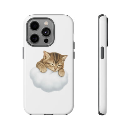 Kitten on Clouds Tough Phone Case | Shockproof Protective Phone Case