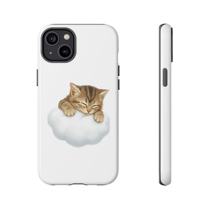 Kitten on Clouds Tough Phone Case | Shockproof Protective Phone Case