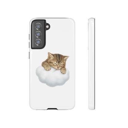 Kitten on Clouds Tough Phone Case | Shockproof Protective Phone Case