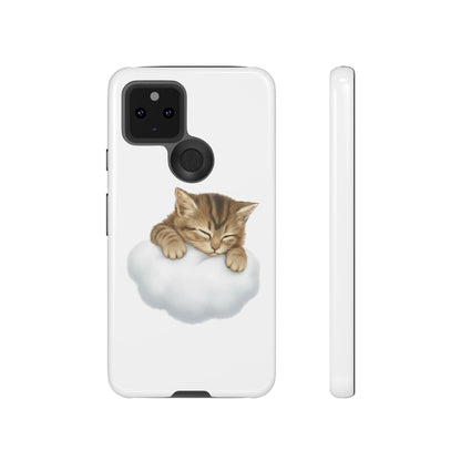 Kitten on Clouds Tough Phone Case | Shockproof Protective Phone Case