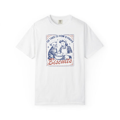 Retro Baking Cat Shirt | Vintage Kitchen Humor, Cat Kneading Tee