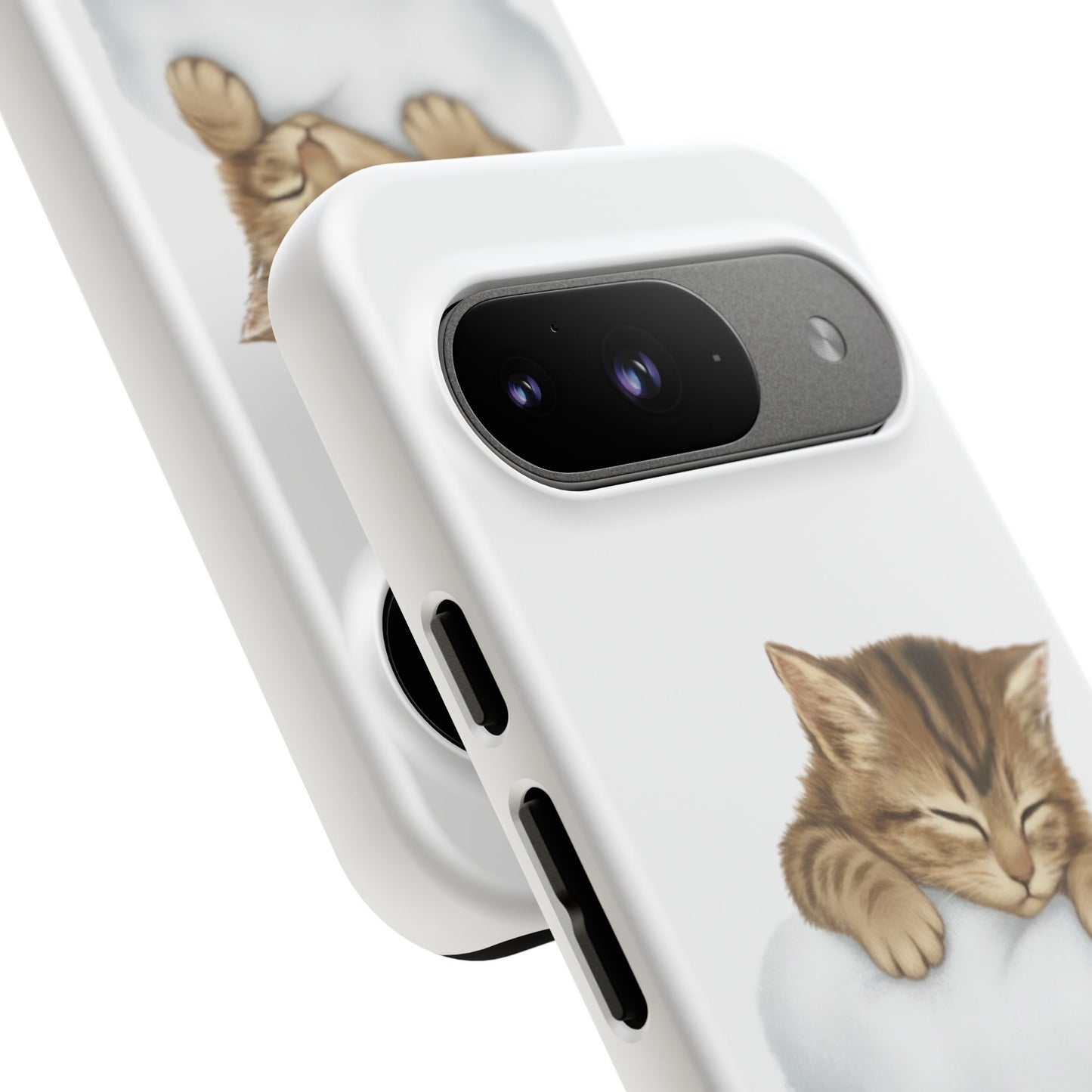 Kitten on Clouds Tough Phone Case | Shockproof Protective Phone Case