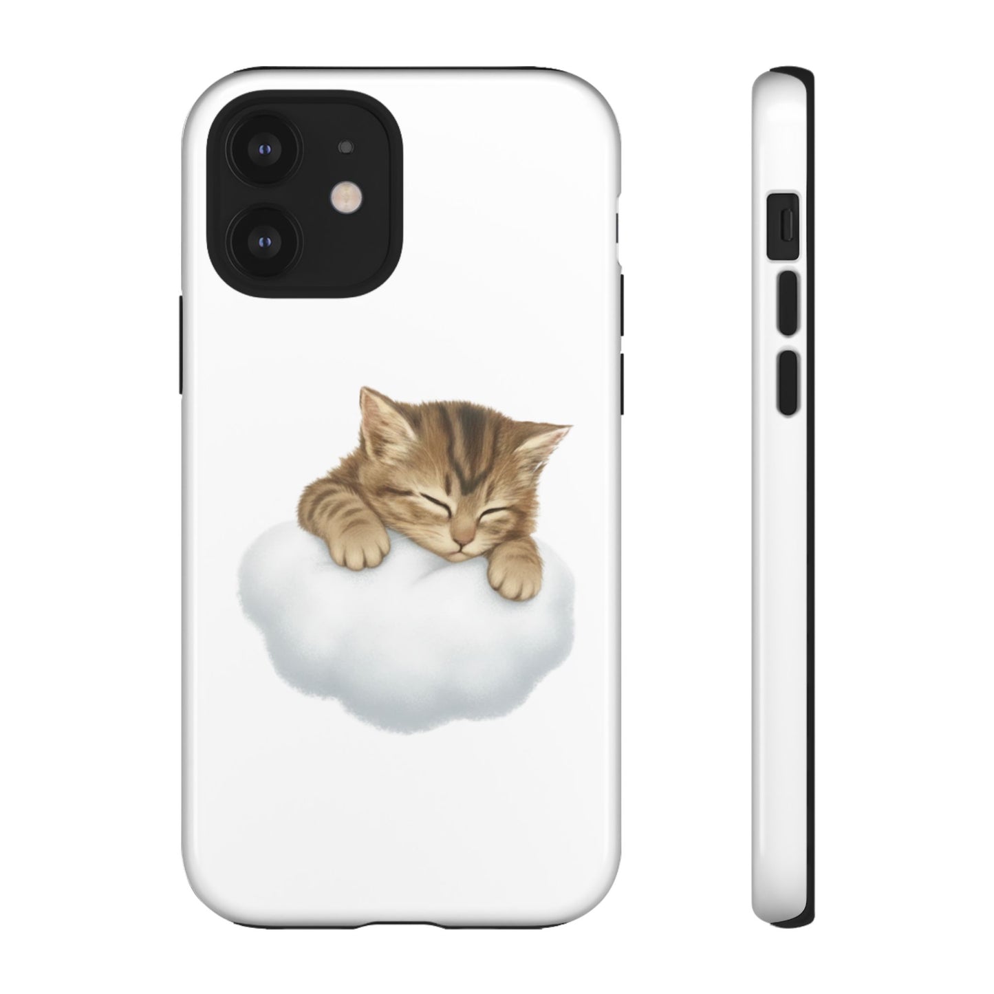 Kitten on Clouds Tough Phone Case | Shockproof Protective Phone Case