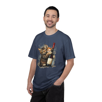 Funny Cats and Wine Unisex T-shirt, Animal Lover Gift, Fur Parents, Cat and Wine Lovers, Funny Cat Shirt, Cat Owner Tee, Wine and Cat Shirt,