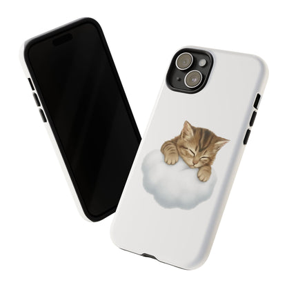 Kitten on Clouds Tough Phone Case | Shockproof Protective Phone Case