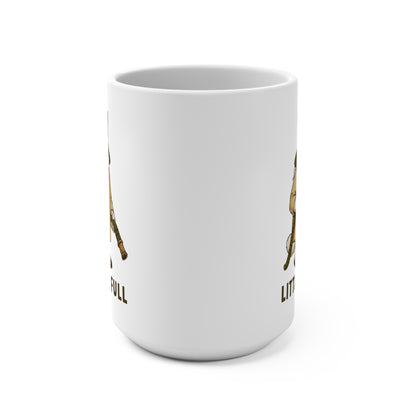 Litter's Full Mug Grumpy Cat with Coffee Mug | Funny Cat Illustration