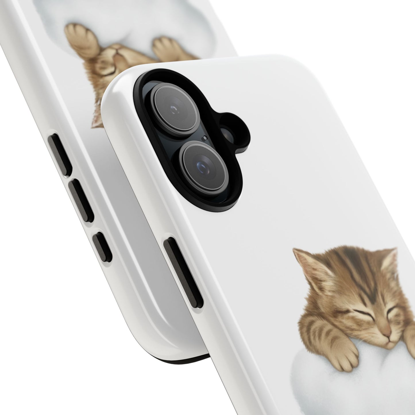 Kitten on Clouds Tough Phone Case | Shockproof Protective Phone Case
