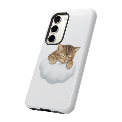 Kitten on Clouds Tough Phone Case | Shockproof Protective Phone Case
