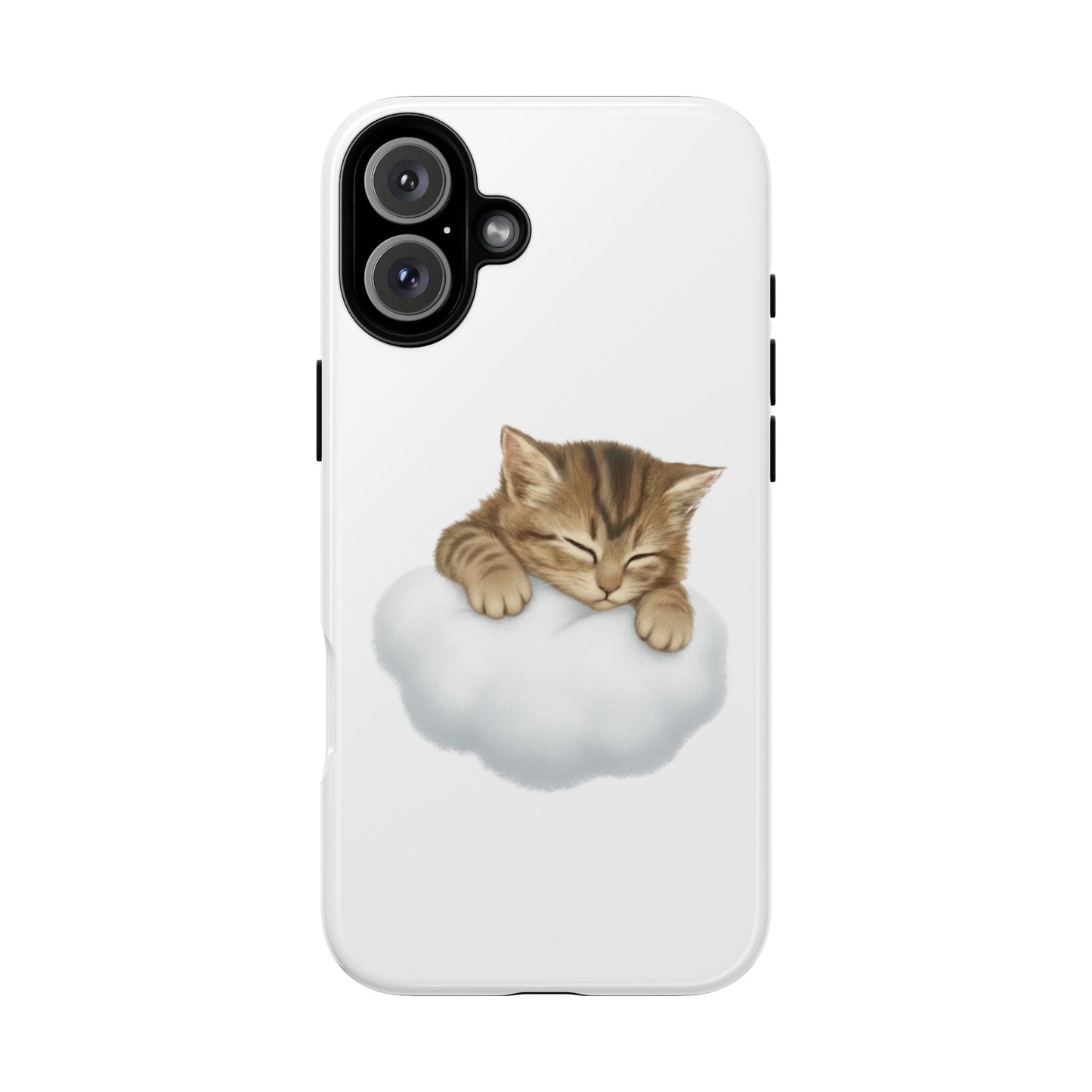 Kitten on Clouds Tough Phone Case | Shockproof Protective Phone Case