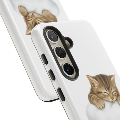 Kitten on Clouds Tough Phone Case | Shockproof Protective Phone Case