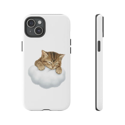 Kitten on Clouds Tough Phone Case | Shockproof Protective Phone Case