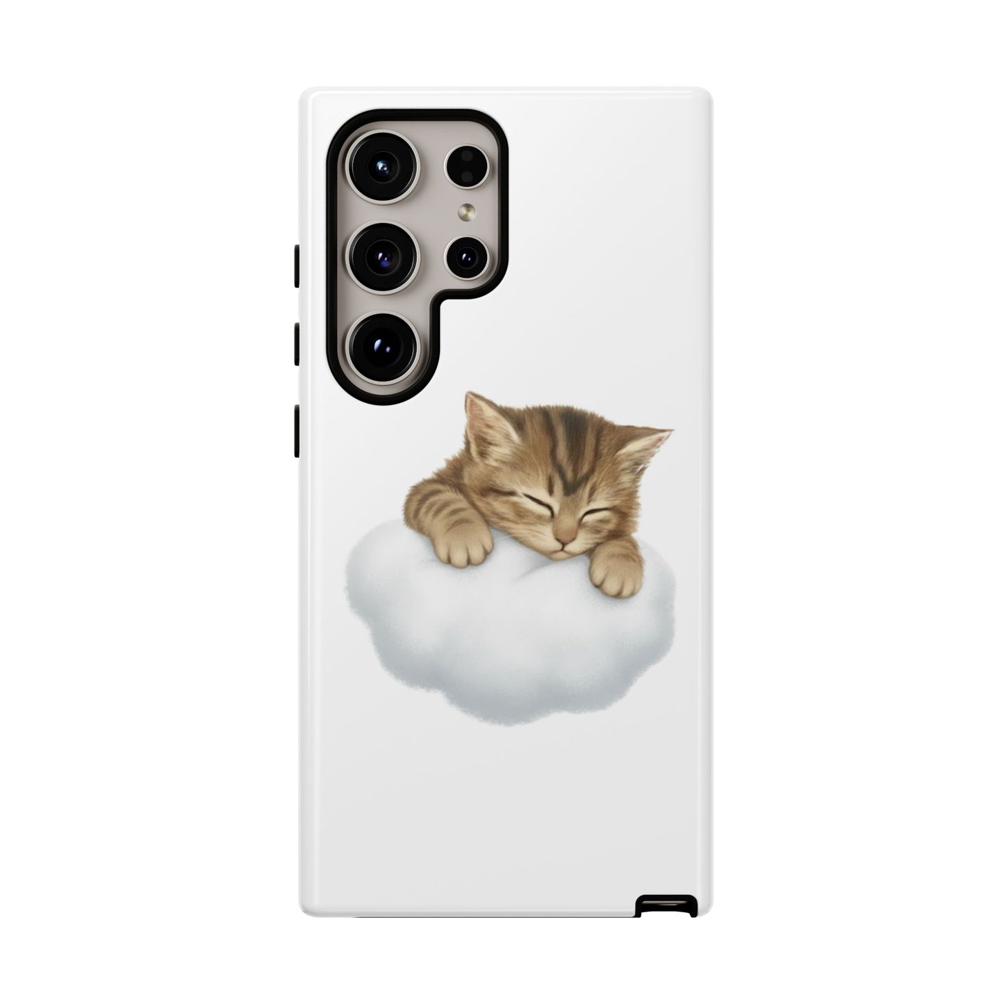 Kitten on Clouds Tough Phone Case | Shockproof Protective Phone Case