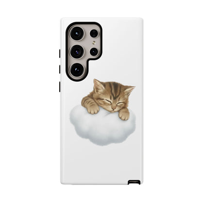 Kitten on Clouds Tough Phone Case | Shockproof Protective Phone Case
