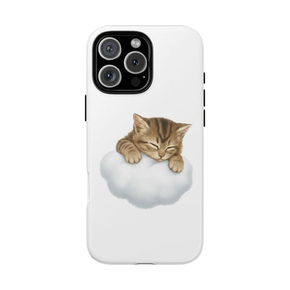 Kitten on Clouds Tough Phone Case | Shockproof Protective Phone Case