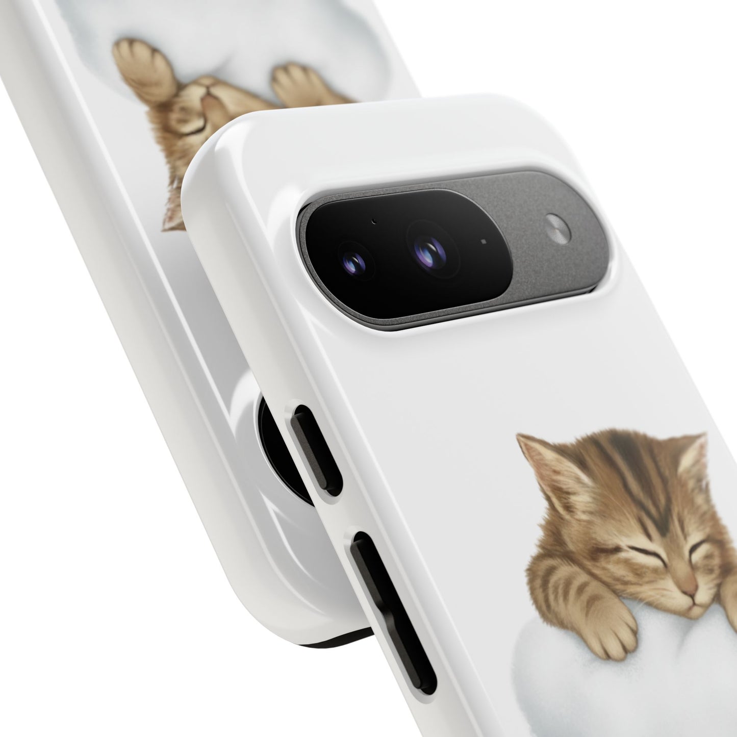 Kitten on Clouds Tough Phone Case | Shockproof Protective Phone Case