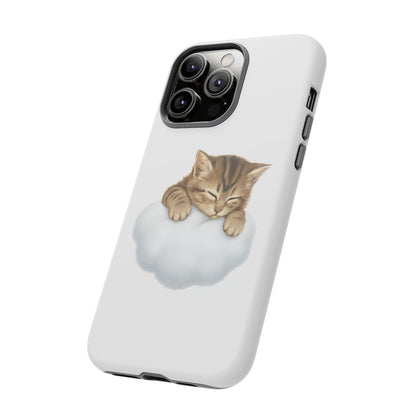 Kitten on Clouds Tough Phone Case | Shockproof Protective Phone Case