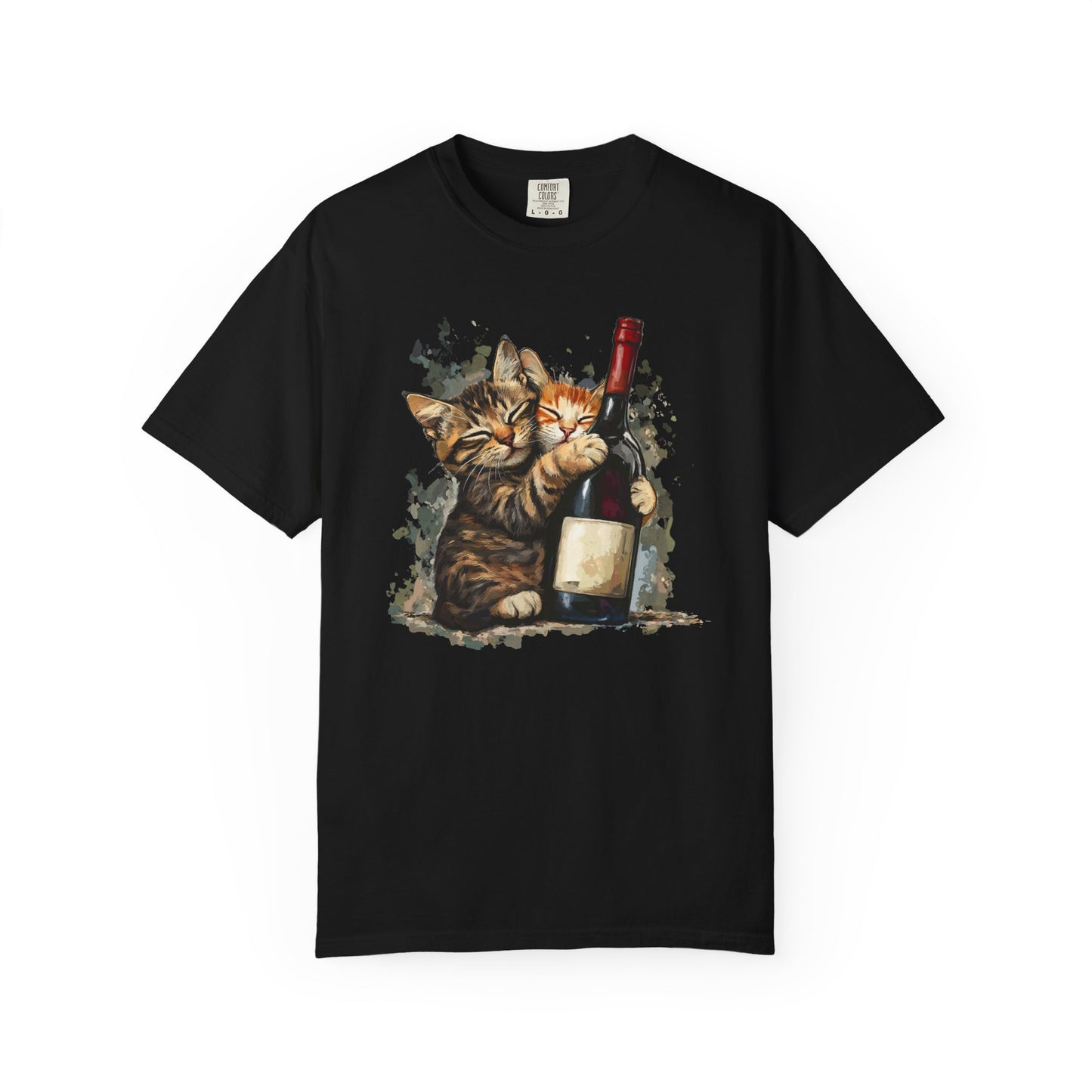 Funny Cats and Wine Unisex T-shirt, Animal Lover Gift, Fur Parents, Cat and Wine Lovers, Funny Cat Shirt, Cat Owner Tee, Wine and Cat Shirt,