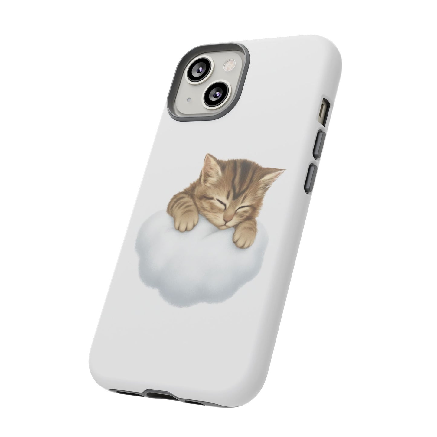 Kitten on Clouds Tough Phone Case | Shockproof Protective Phone Case