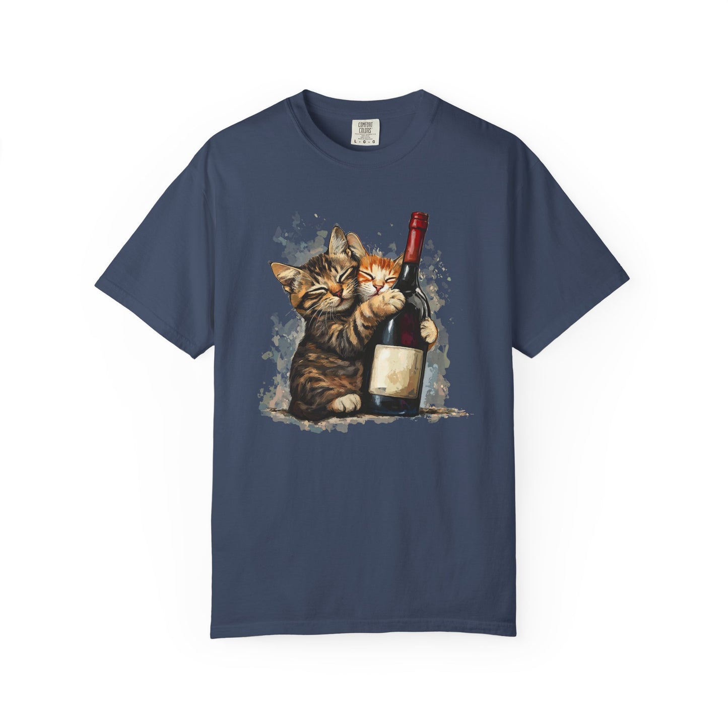 Funny Cats and Wine Unisex T-shirt, Animal Lover Gift, Fur Parents, Cat and Wine Lovers, Funny Cat Shirt, Cat Owner Tee, Wine and Cat Shirt,