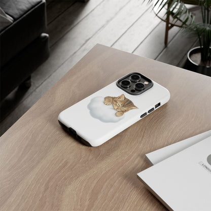 Kitten on Clouds Tough Phone Case | Shockproof Protective Phone Case