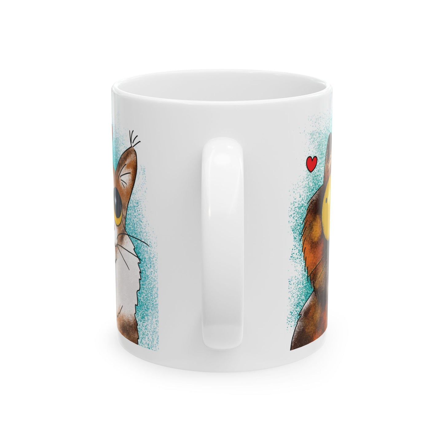 Hug Your Meow Ceramic Mug, Cat Lovers Gift, Coffee Cup, Funny Tea Cup, Pet Owner Present, Colleagues and Friends Gift, Cat Dad, Mom