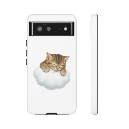 Kitten on Clouds Tough Phone Case | Shockproof Protective Phone Case