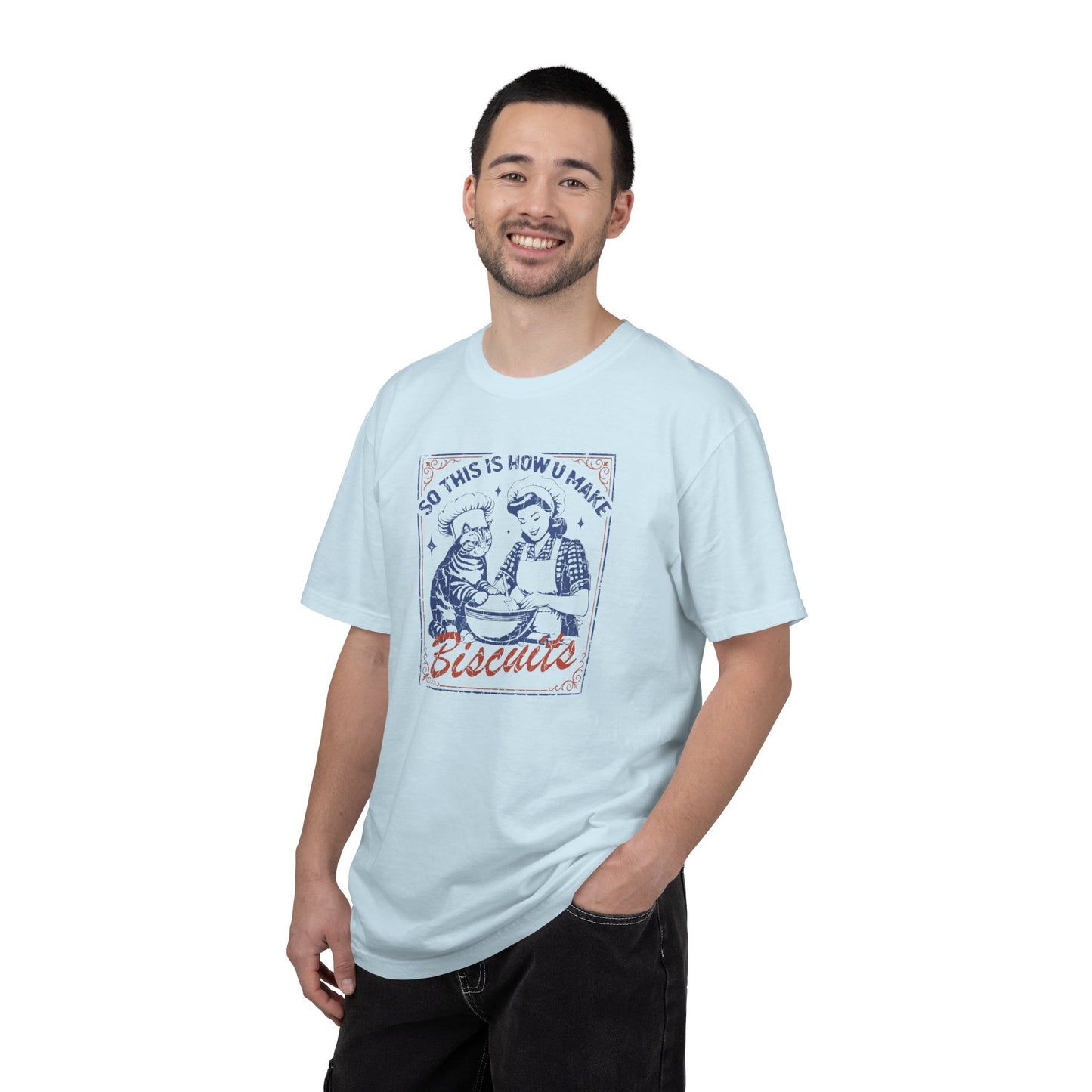 Retro Baking Cat Shirt | Vintage Kitchen Humor, Cat Kneading Tee