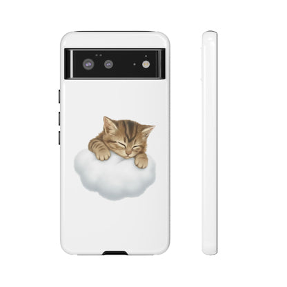 Kitten on Clouds Tough Phone Case | Shockproof Protective Phone Case