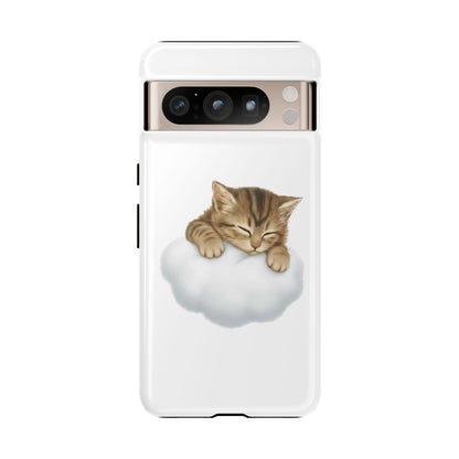 Kitten on Clouds Tough Phone Case | Shockproof Protective Phone Case