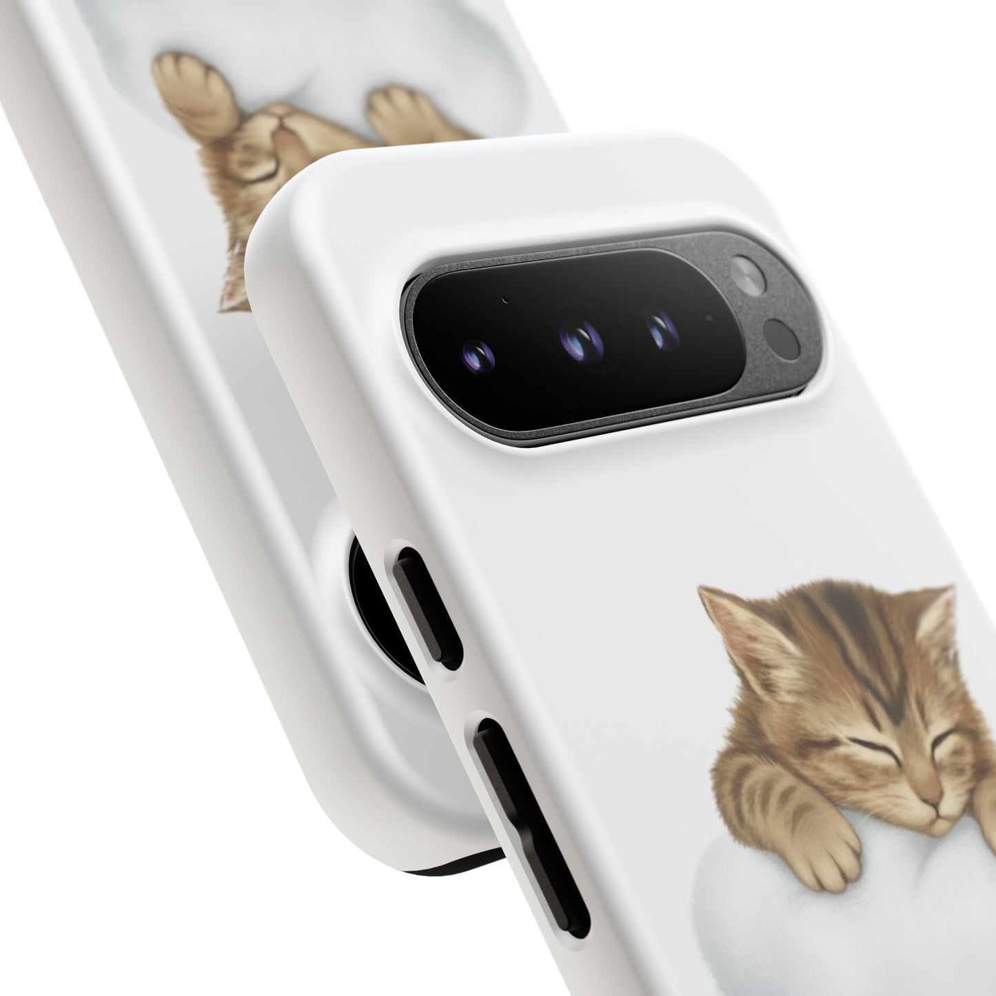 Kitten on Clouds Tough Phone Case | Shockproof Protective Phone Case