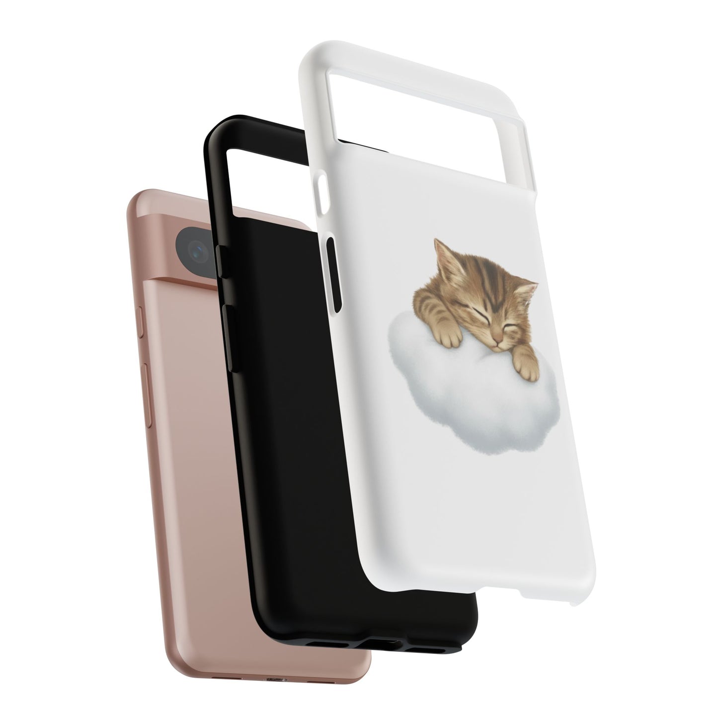 Kitten on Clouds Tough Phone Case | Shockproof Protective Phone Case