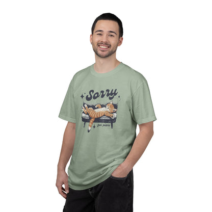 Sorry Got Plans Tired and Lazy Cat T-shirt | Funny Cat Tee