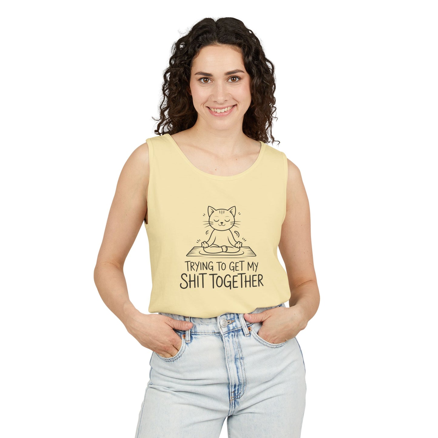 Trying To Get My Shit Together chaotic life tank top | funny statement