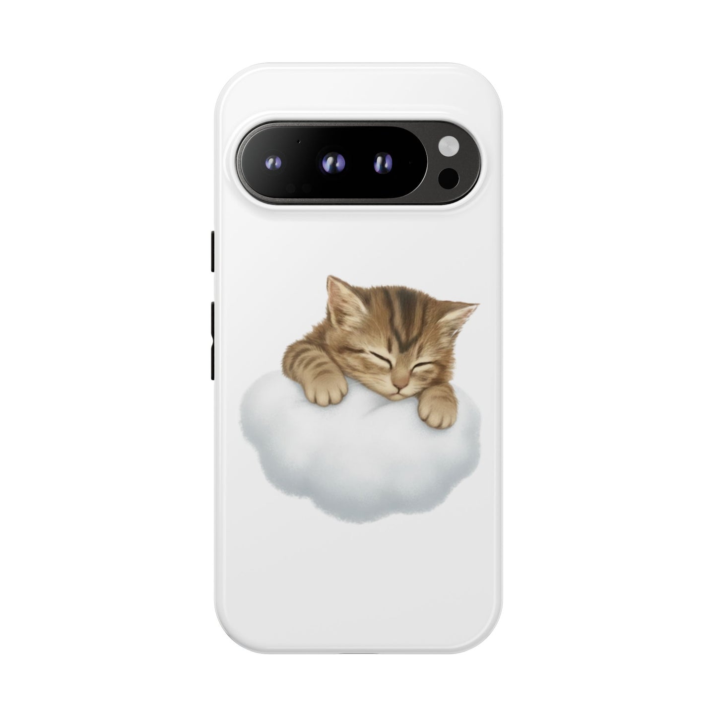 Kitten on Clouds Tough Phone Case | Shockproof Protective Phone Case