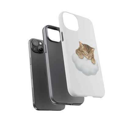 Kitten on Clouds Tough Phone Case | Shockproof Protective Phone Case