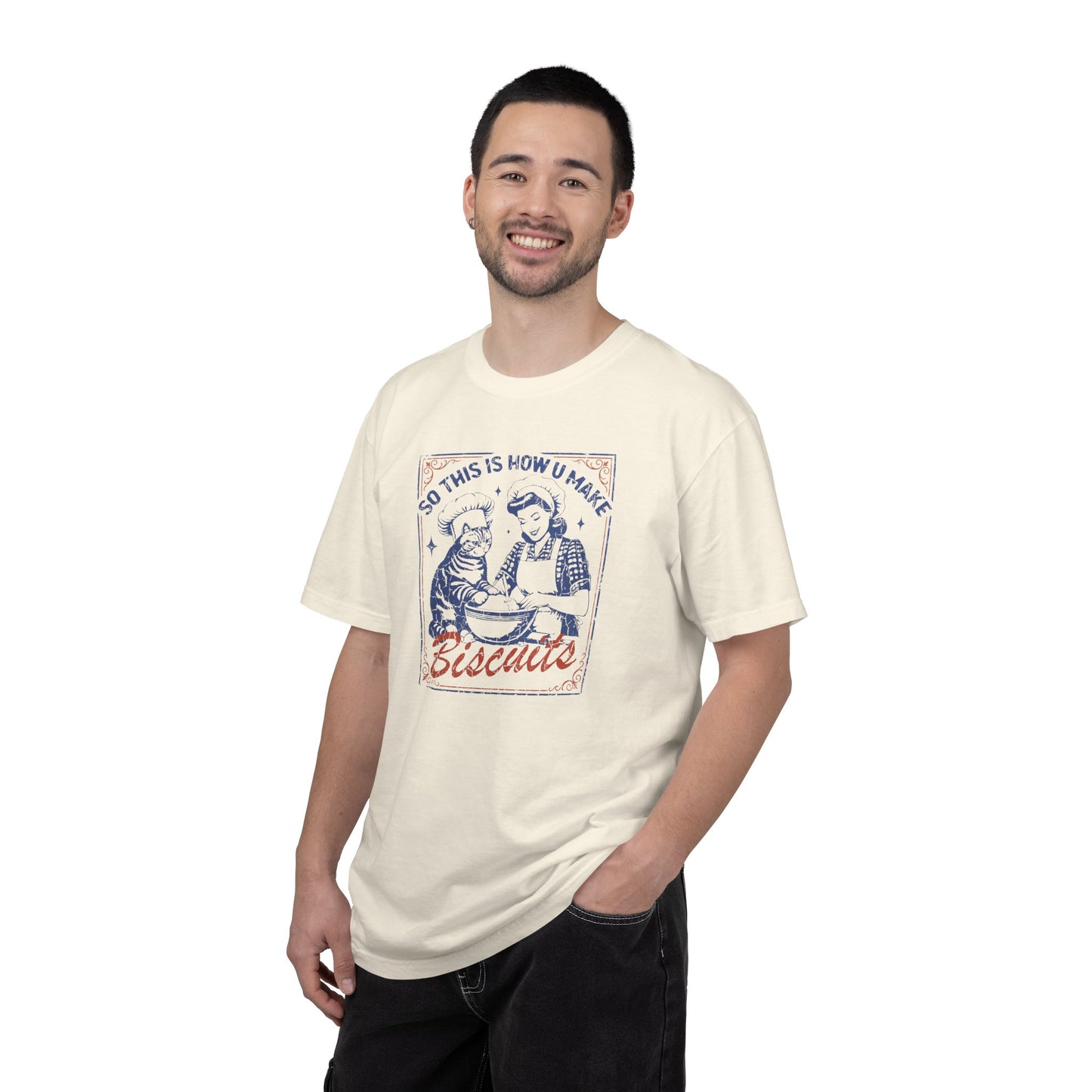 Retro Baking Cat Shirt | Vintage Kitchen Humor, Cat Kneading Tee