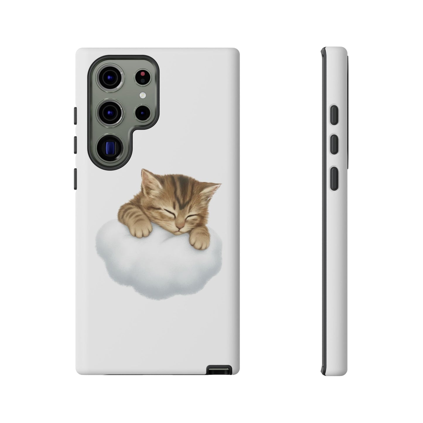 Kitten on Clouds Tough Phone Case | Shockproof Protective Phone Case