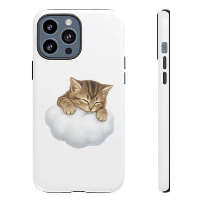 Kitten on Clouds Tough Phone Case | Shockproof Protective Phone Case