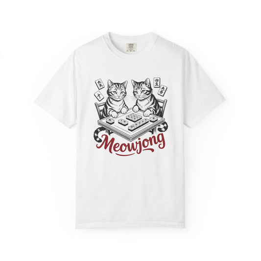 Mahjong Cat Shirt, Meowjong Tee, Funny Cat Lover Gift, Mahjong Player