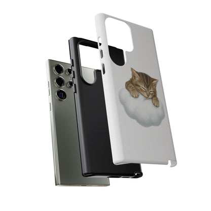 Kitten on Clouds Tough Phone Case | Shockproof Protective Phone Case