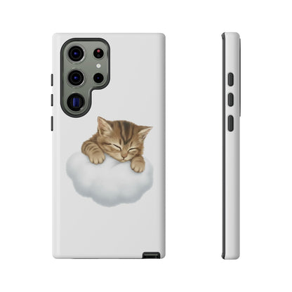 Kitten on Clouds Tough Phone Case | Shockproof Protective Phone Case