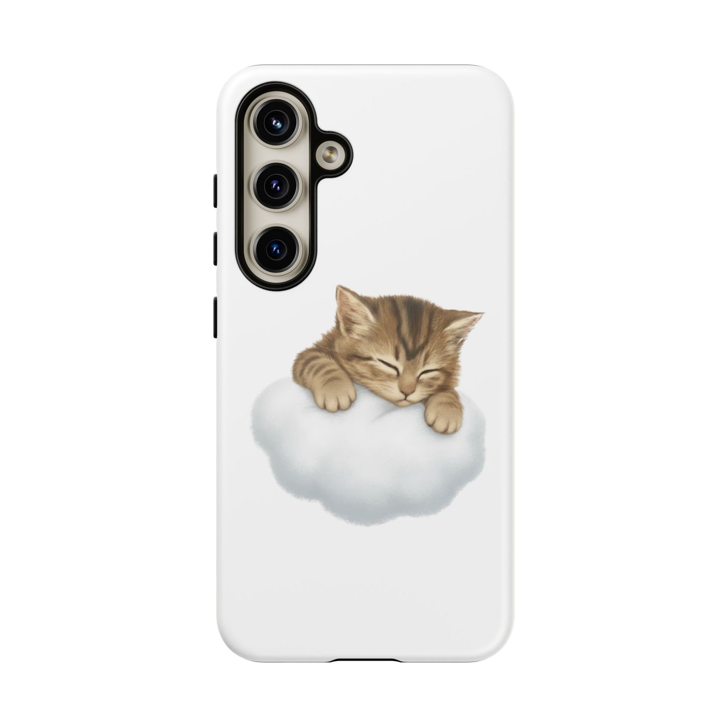 Kitten on Clouds Tough Phone Case | Shockproof Protective Phone Case