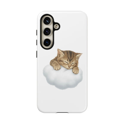 Kitten on Clouds Tough Phone Case | Shockproof Protective Phone Case