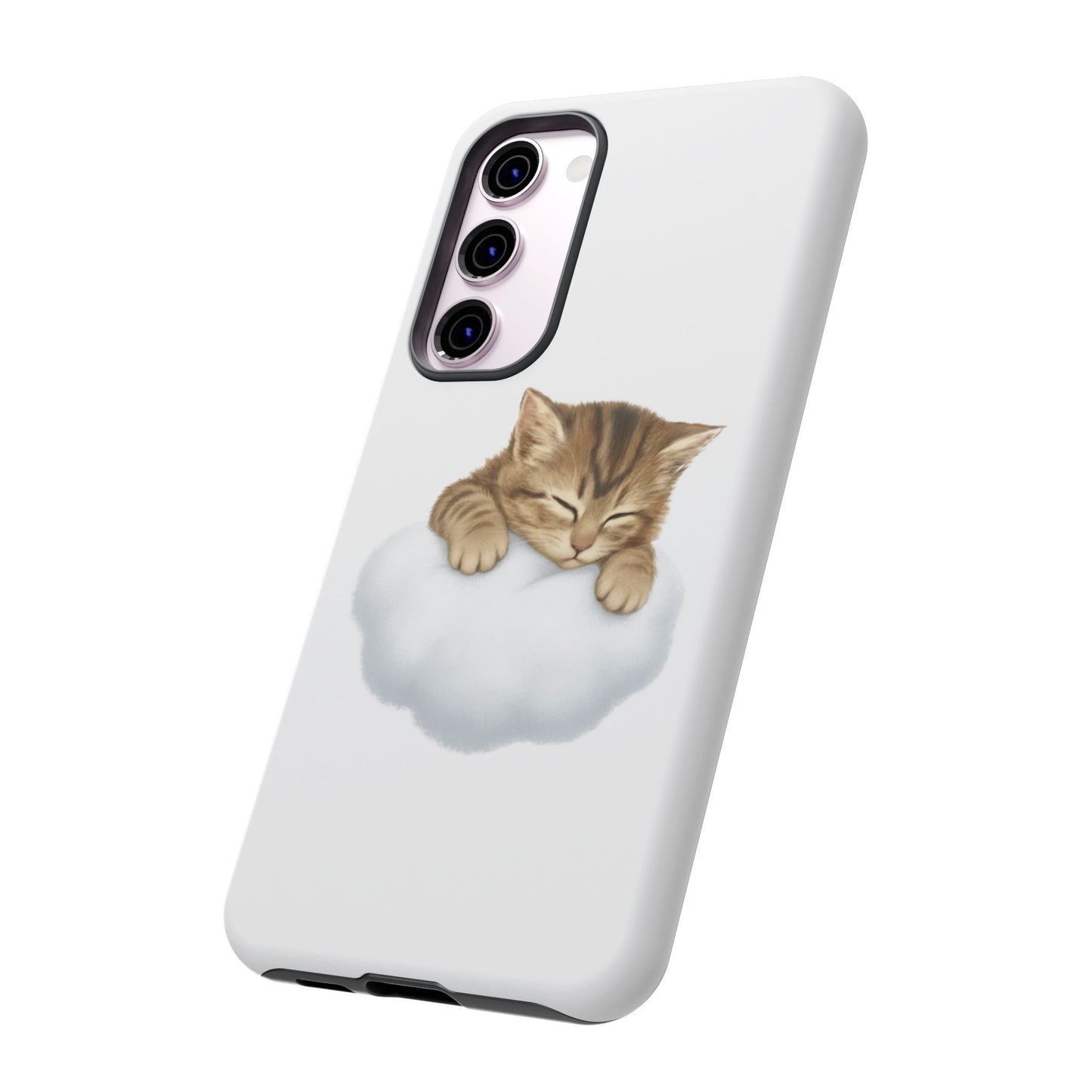 Kitten on Clouds Tough Phone Case | Shockproof Protective Phone Case