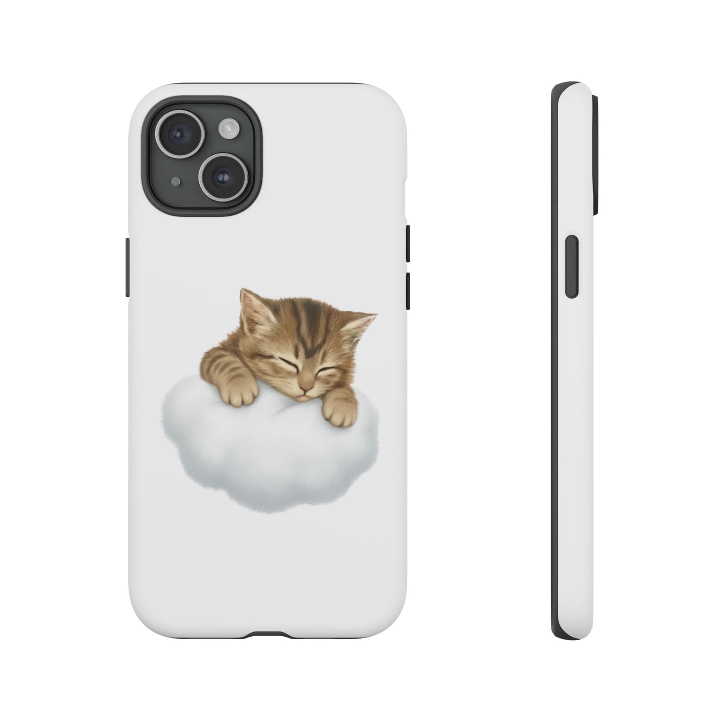 Kitten on Clouds Tough Phone Case | Shockproof Protective Phone Case