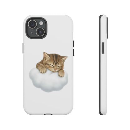 Kitten on Clouds Tough Phone Case | Shockproof Protective Phone Case