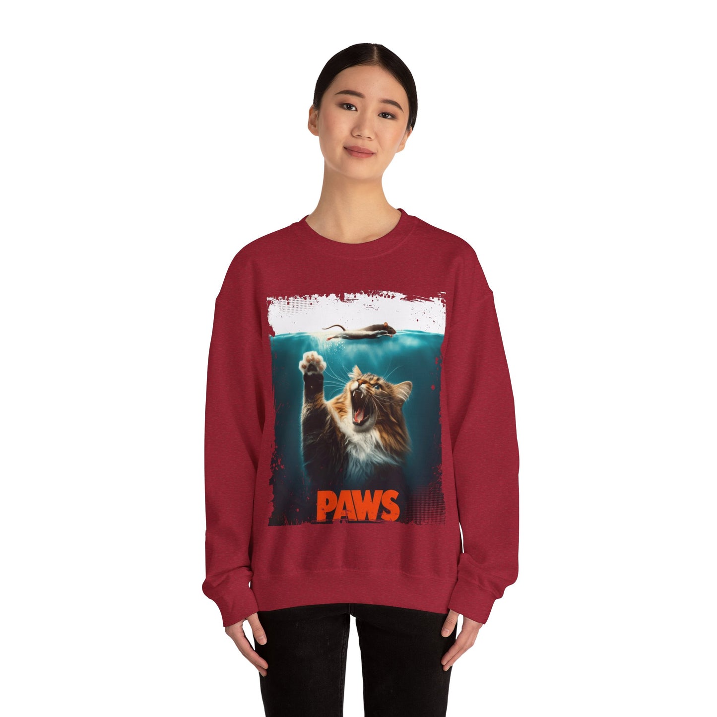 Paws, Cat Mom, Cat Dad, Trendy Sweater, Cat Lovers, Quirky Gift, Fur Parents, Funny Cat, College Sweatshirt, Feline Lovers, Casual Outfit