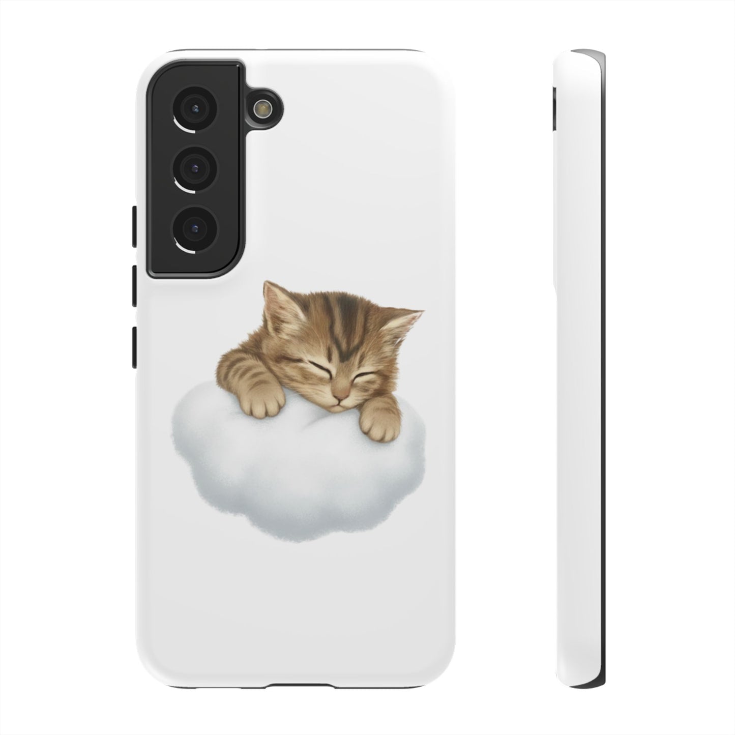 Kitten on Clouds Tough Phone Case | Shockproof Protective Phone Case