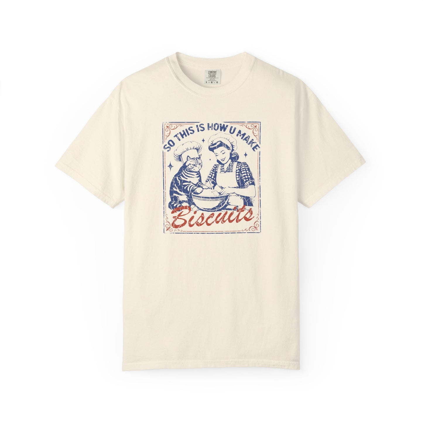 Retro Baking Cat Shirt | Vintage Kitchen Humor, Cat Kneading Tee