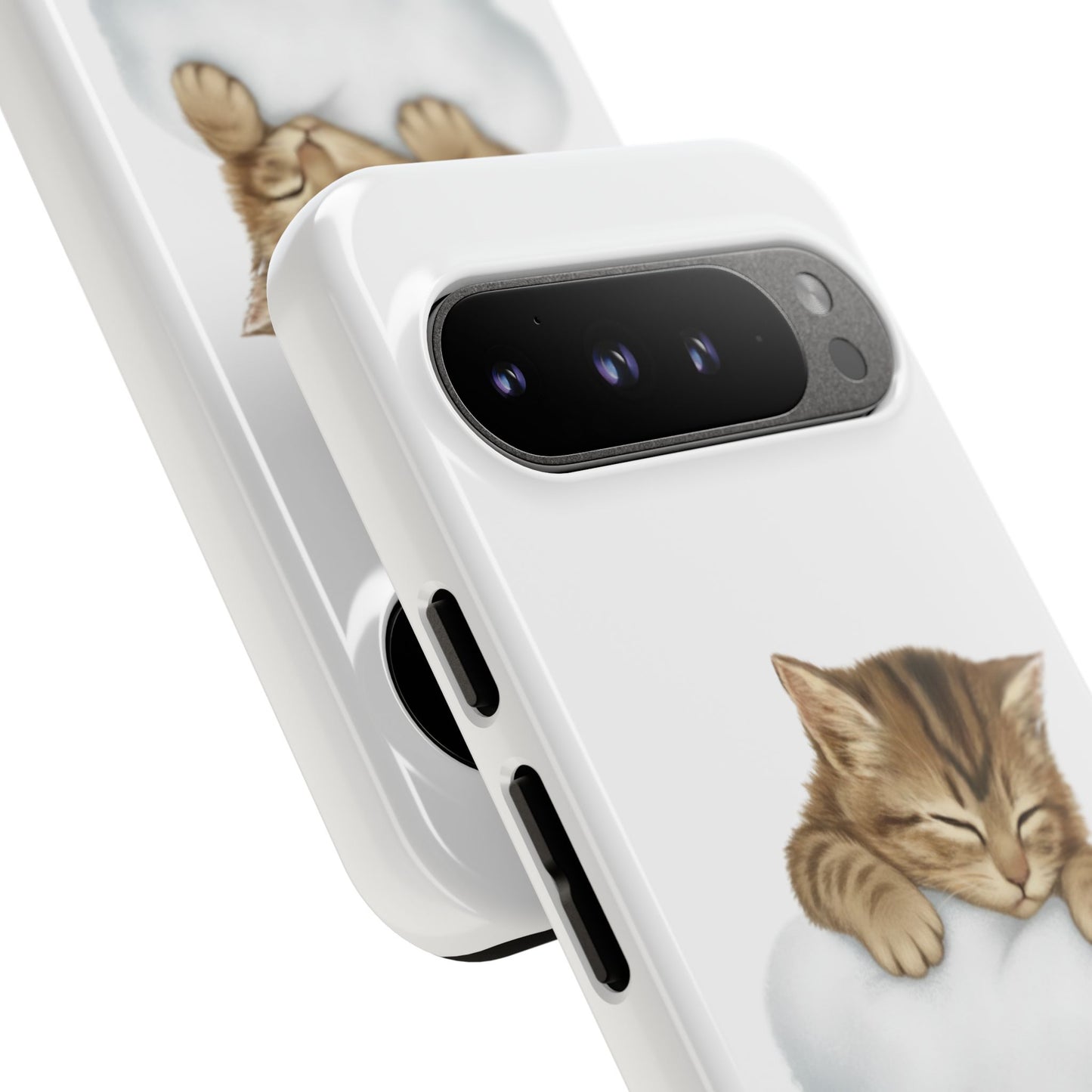 Kitten on Clouds Tough Phone Case | Shockproof Protective Phone Case